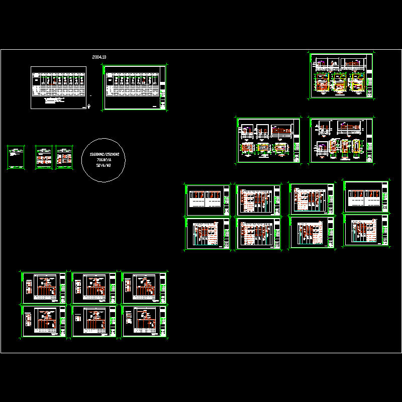 小区总配电系统CAD图纸 - 1