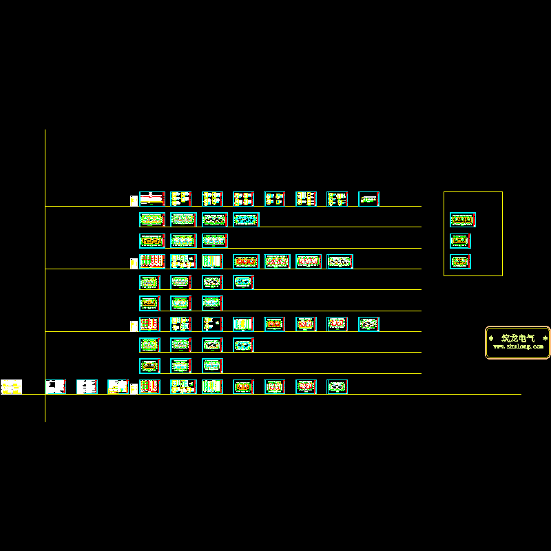 18层住宅小区全套电气CAD施工图纸 - 1