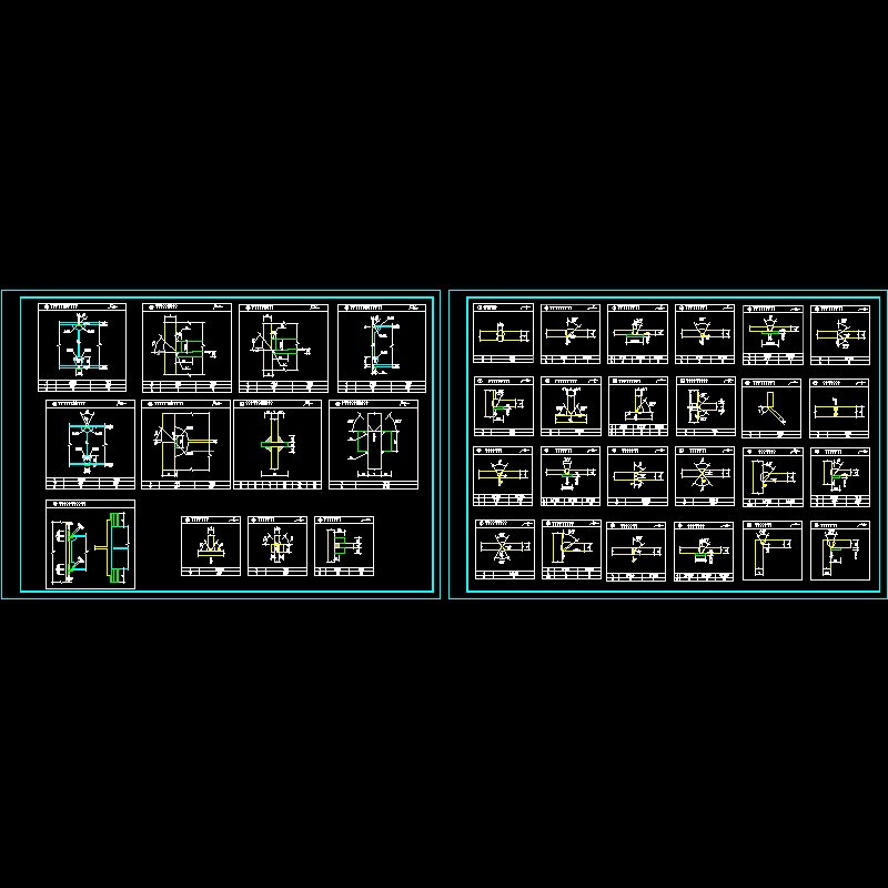 结构焊缝节点构造CAD详图纸 - 1