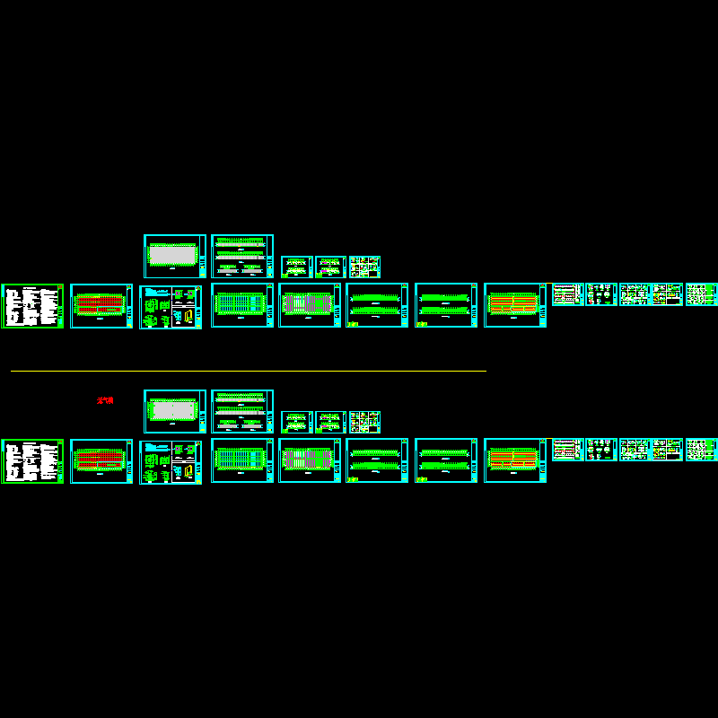 63×180门式刚架厂房施工图纸（CAD，18张） - 1