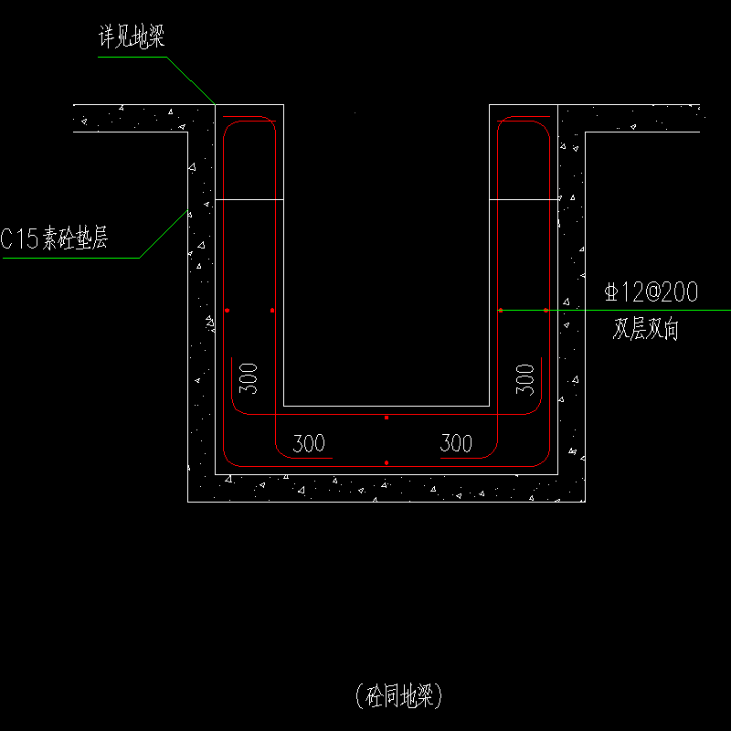 电梯井配筋构造CAD施工图纸 - 1