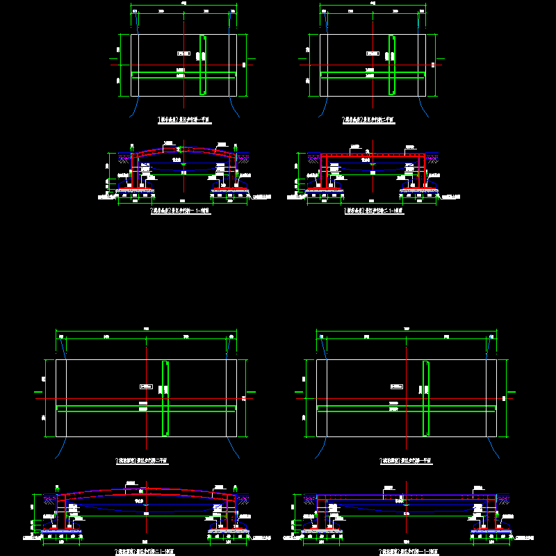 步行桥节点构造CAD详图纸 - 1