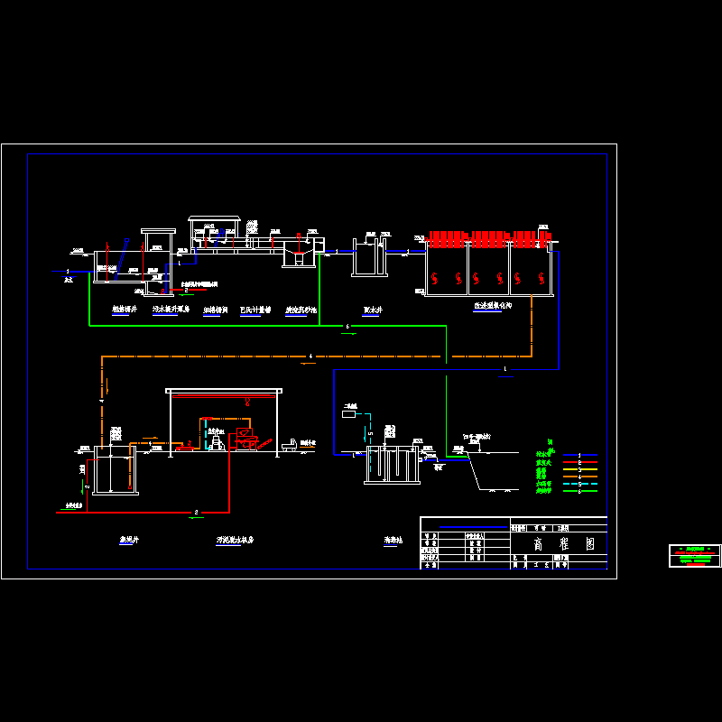 污水处理高程图-de氧化沟2003年3月5日.dwg