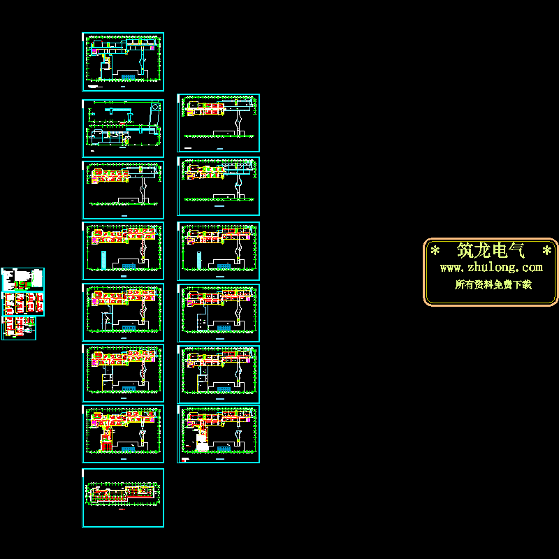 5层教学楼电气CAD施工图纸 - 1