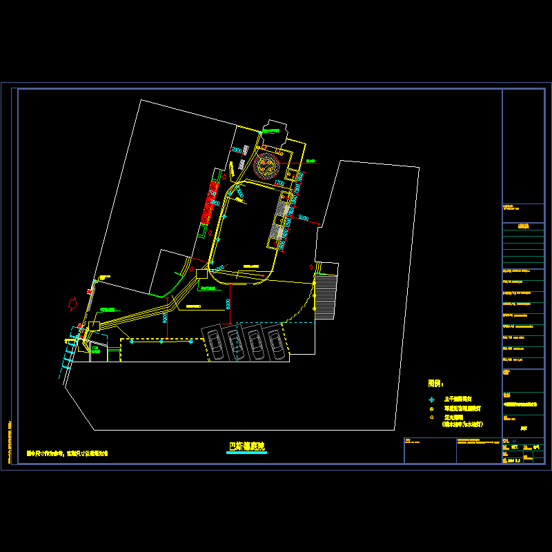 庭院景观电路CAD图纸 - 1