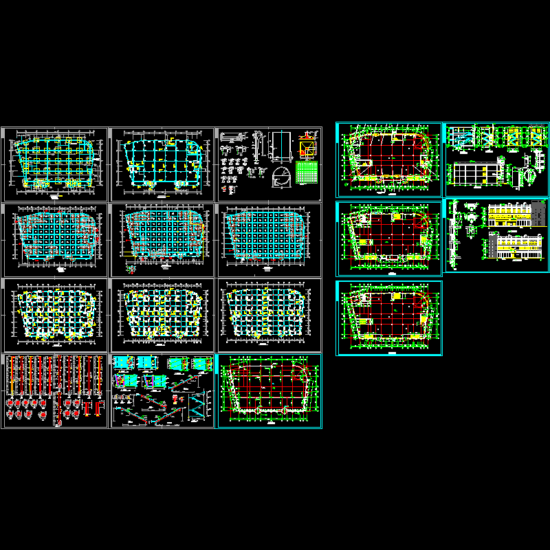 商场建筑结构全套CAD图纸 - 1