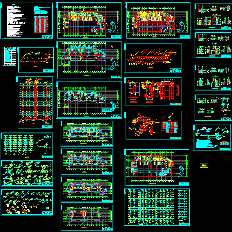 高层住宅楼给排水CAD施工大样图 - 1