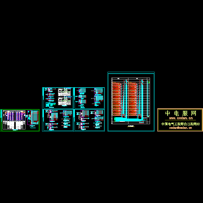 高层公寓配电系统CAD施工图纸 - 1