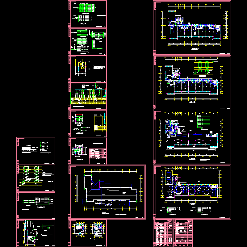 办公楼电气全套CAD施工图纸 - 1