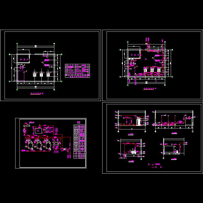 汽水换热站设计CAD图纸 - 1