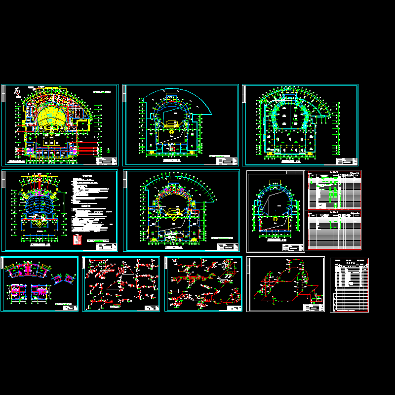 剧场给排水设计CAD图纸.dwg - 1