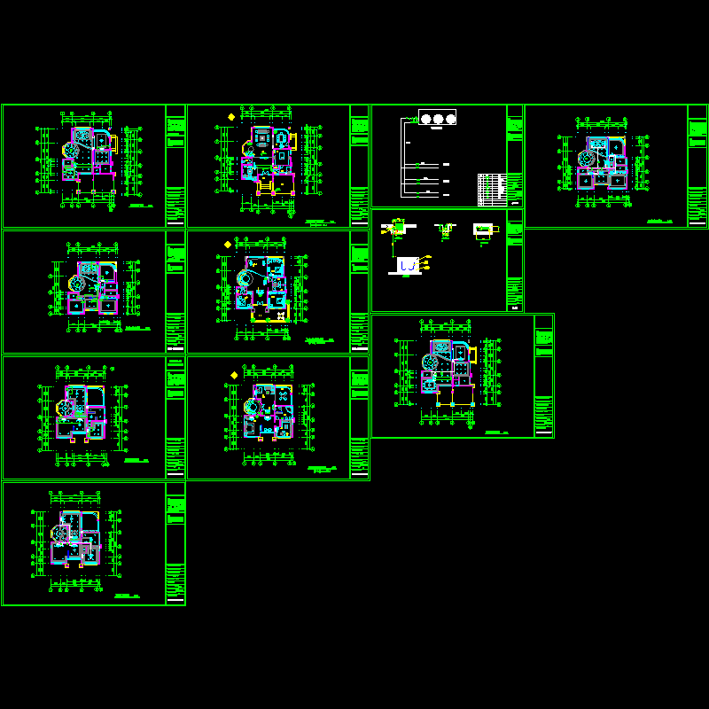 别墅中央空调CAD施工大样图.dwg - 1