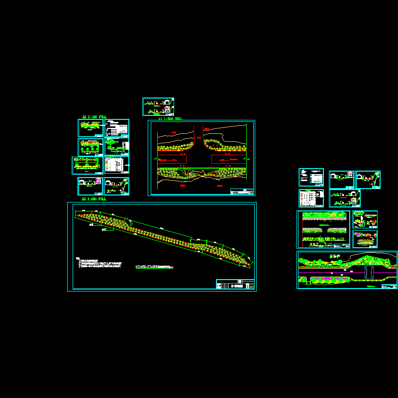 迎宾大道绿化CAD施工图纸(植物配置图).dwg - 1