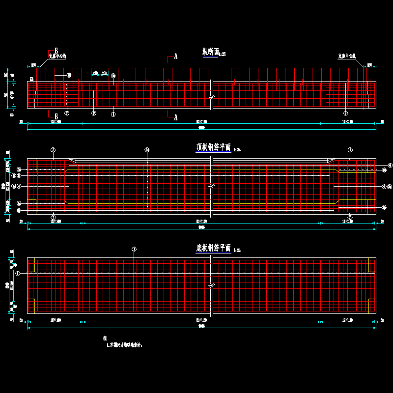 016-边板普通钢筋构造图1（c＝0、α＝0）.dwg