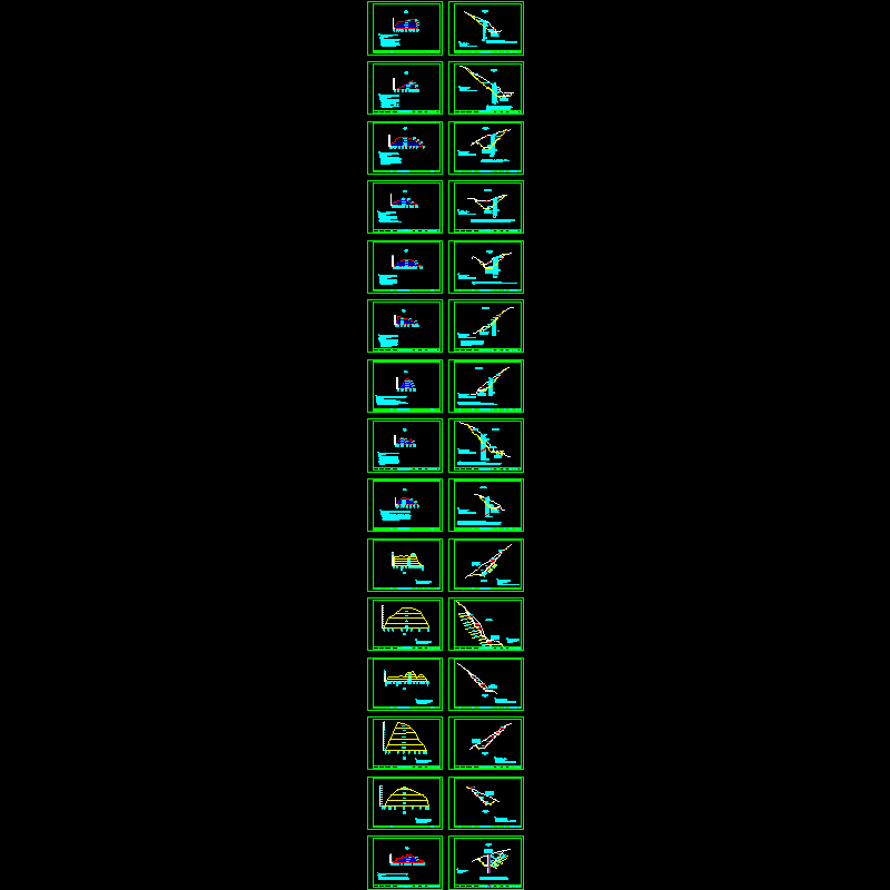 公路工程深挖路堑边坡防护设计图纸（CAD30张） - 1