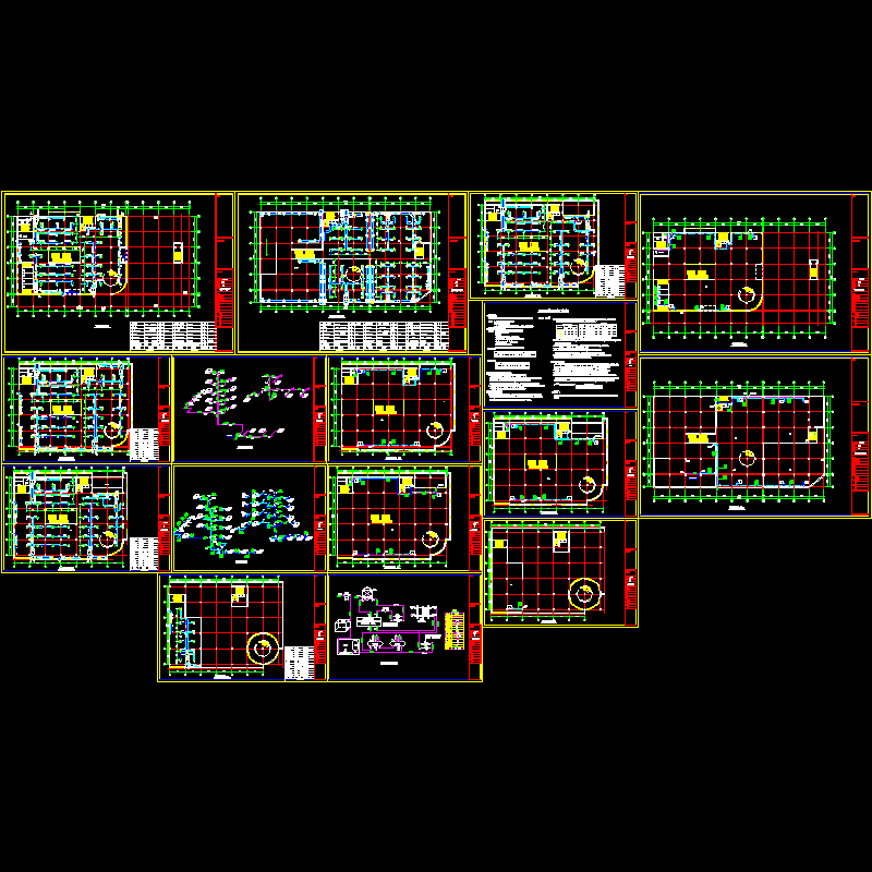 超市中央空调设计CAD施工图纸.dwg - 1