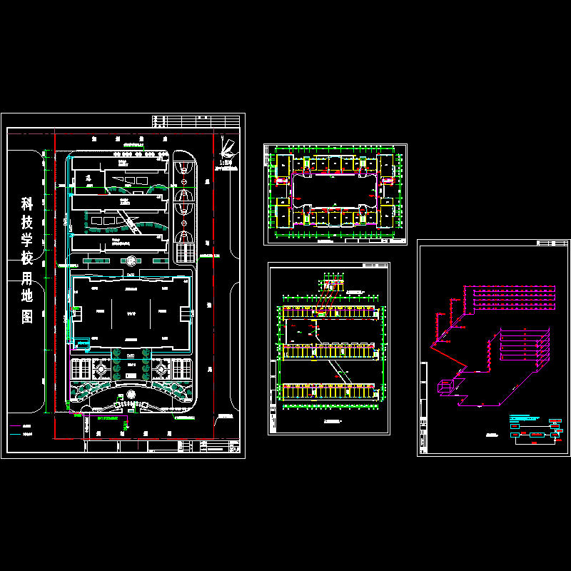 多层科技学校直饮水设计图纸_直饮水系统图和平面图 - 1