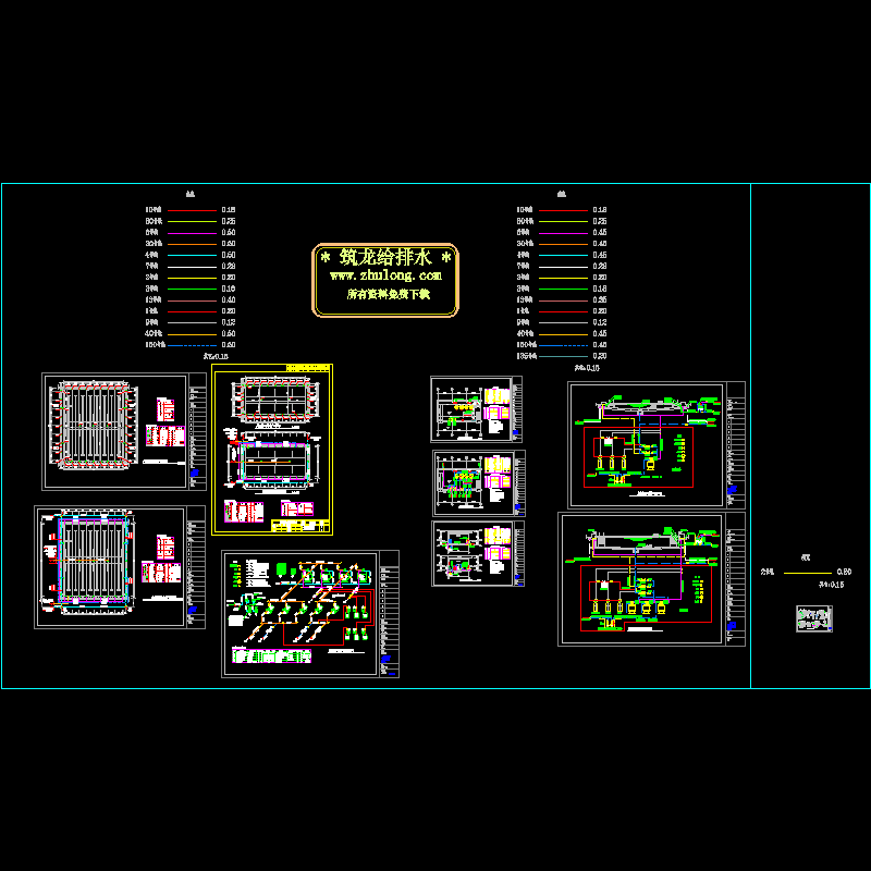 体育馆游泳池结构设计CAD施工图纸.dwg - 1