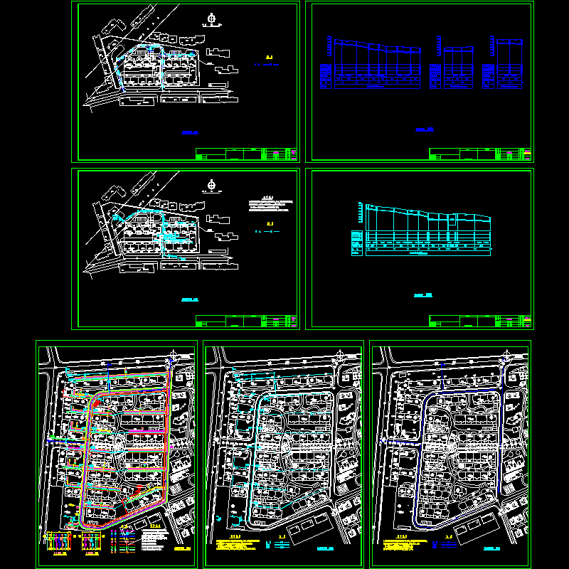 住宅小区综合管网CAD施工图纸.dwg - 1