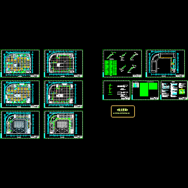 超市中央空调CAD施工图纸.dwg - 1