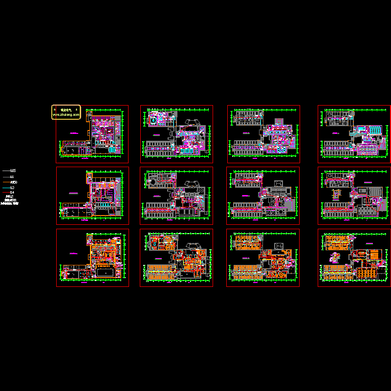 3层四星级酒店强电平面CAD图纸.dwg - 1