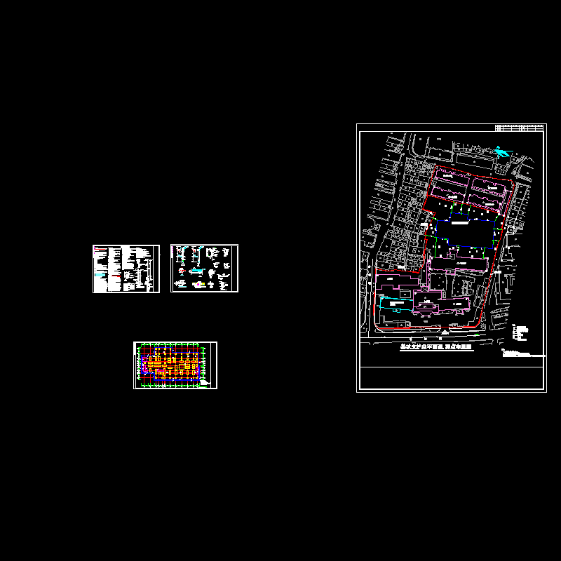 医院基坑支护结构CAD图纸（4页CAD图纸）.dwg - 1