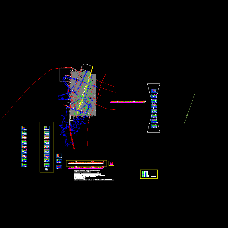 U型槽布置及结构设计CAD图纸 - 1