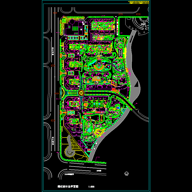 居住小区绿化.dwg