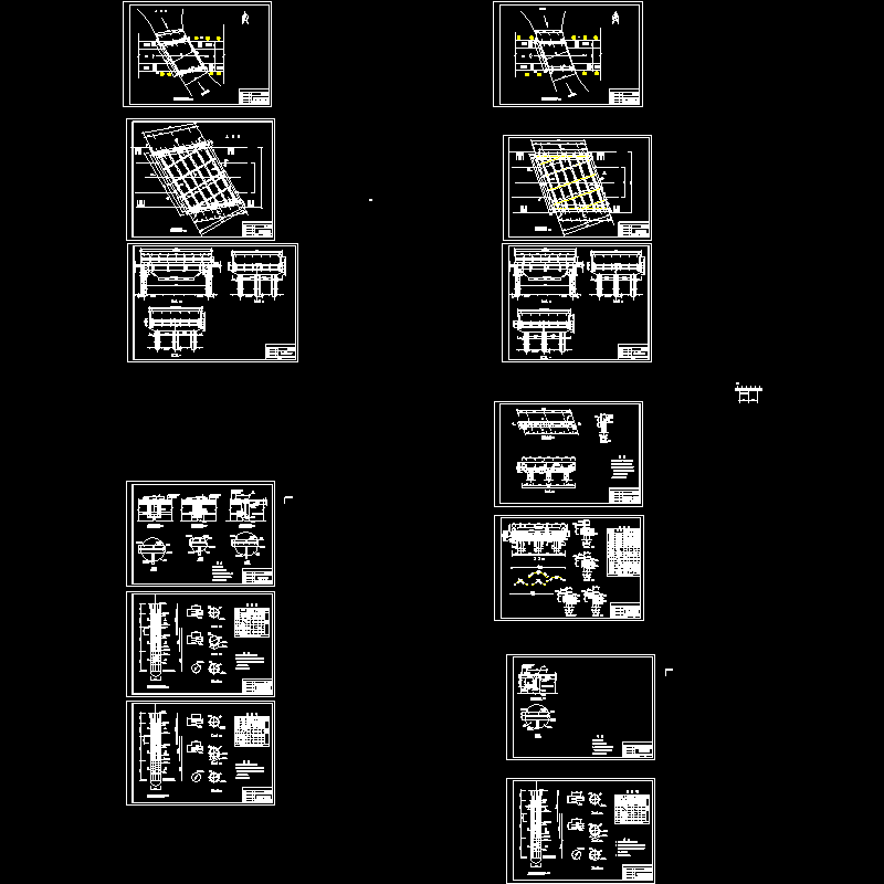 现浇板桥施工CAD图纸（桥台灌注桩配筋图纸） - 1