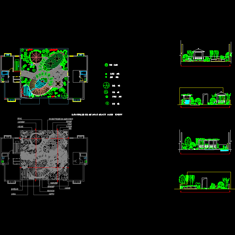 屋顶花园设计CAD图纸 - 1