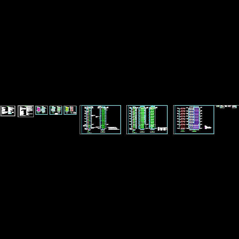 外观光电梯结构设计CAD图纸.dwg - 1