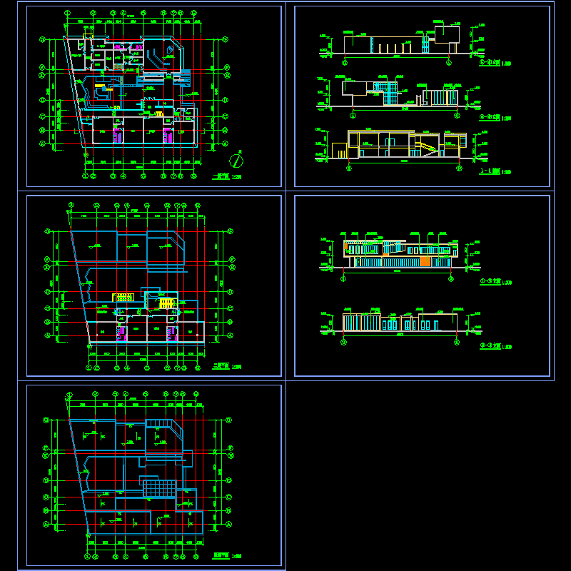 现代风格2层幼儿园建筑设计CAD方案.dwg - 1