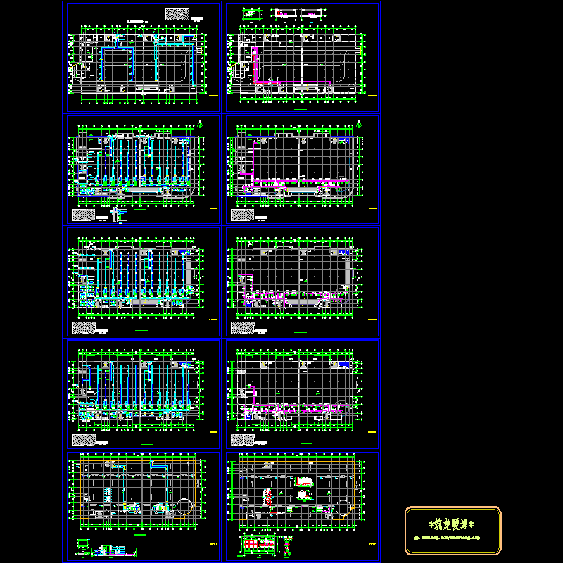 4层商场中央空调CAD施工大样图（10张）.dwg - 1