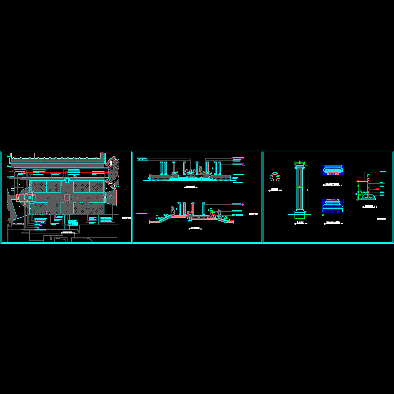 奥林匹克广场景观CAD施工图纸.dwg - 1