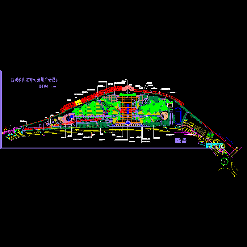 大洲坝广场.dwg