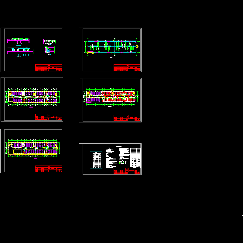 4938平米3层建筑通风平面CAD图纸.dwg - 1