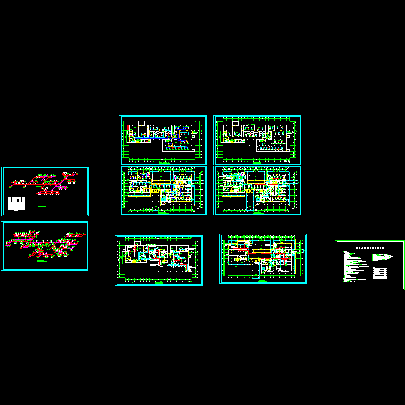 高尔夫会所空调CAD图纸(dwg) - 1