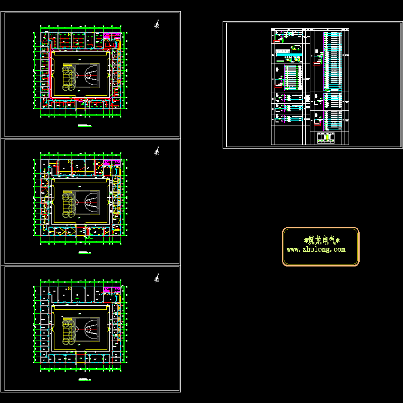 实验楼强电设计CAD施工图纸 - 1