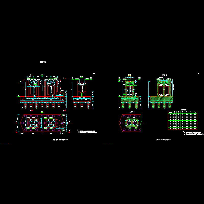 至树林召高速公路一套大桥工程下部一般构造节点设计CAD图纸 - 1