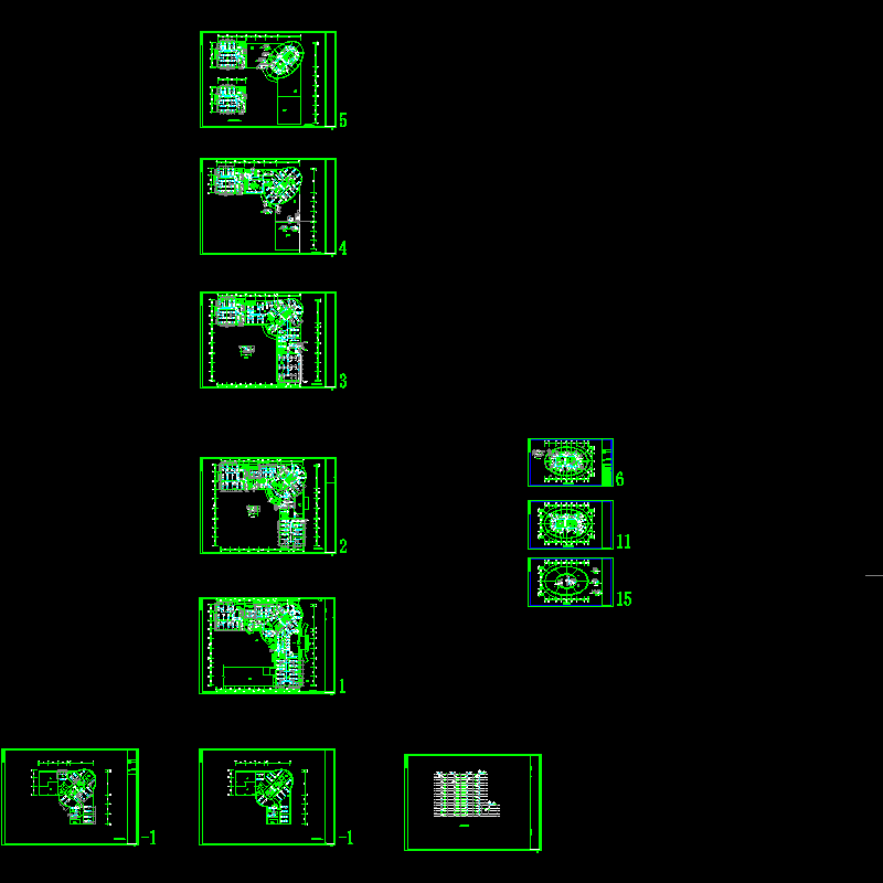 上15层建筑空调图（11页图纸）.dwg - 1