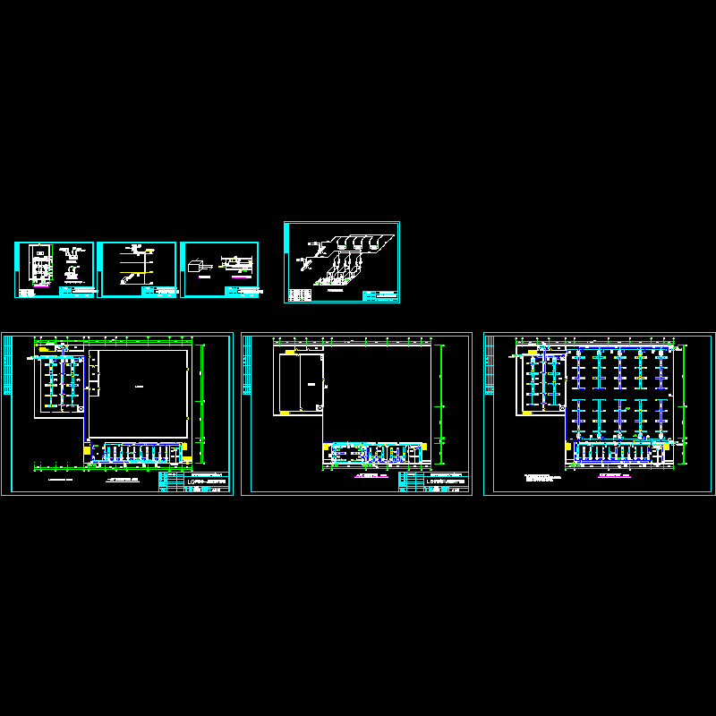 厂房空调平面图纸及机房系统图纸.dwg - 1