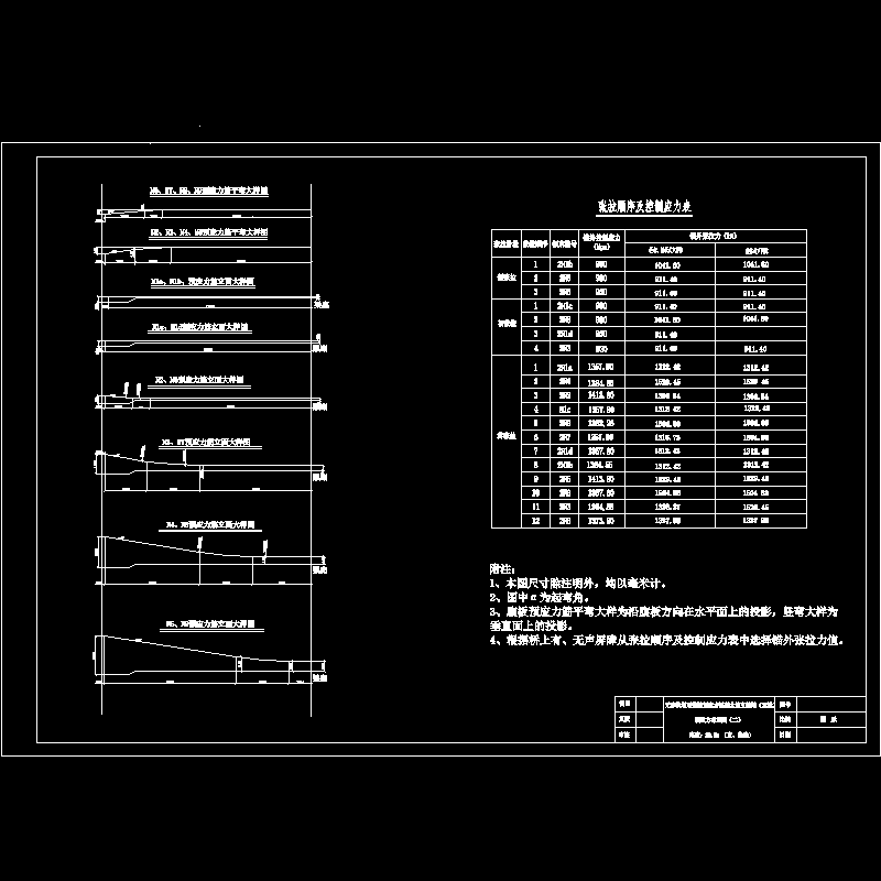 （08）预应力筋布置图（二）.dwg