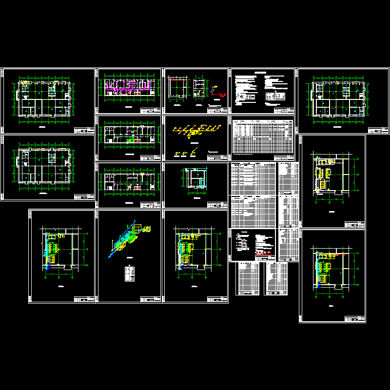 动力车间空调设计CAD施工图纸.dwg - 1