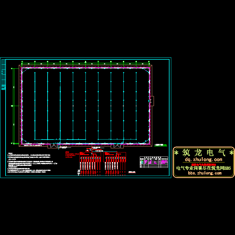 1层厂房电气设计CAD施工图纸 - 1