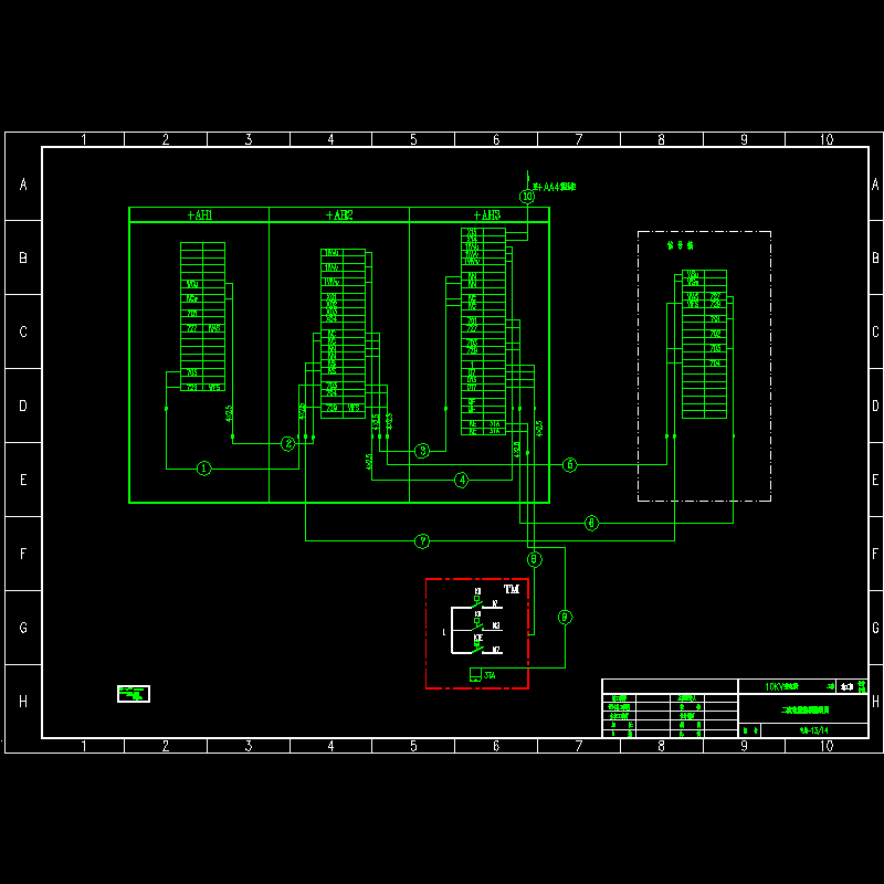 二次电缆联接接线图.dwg