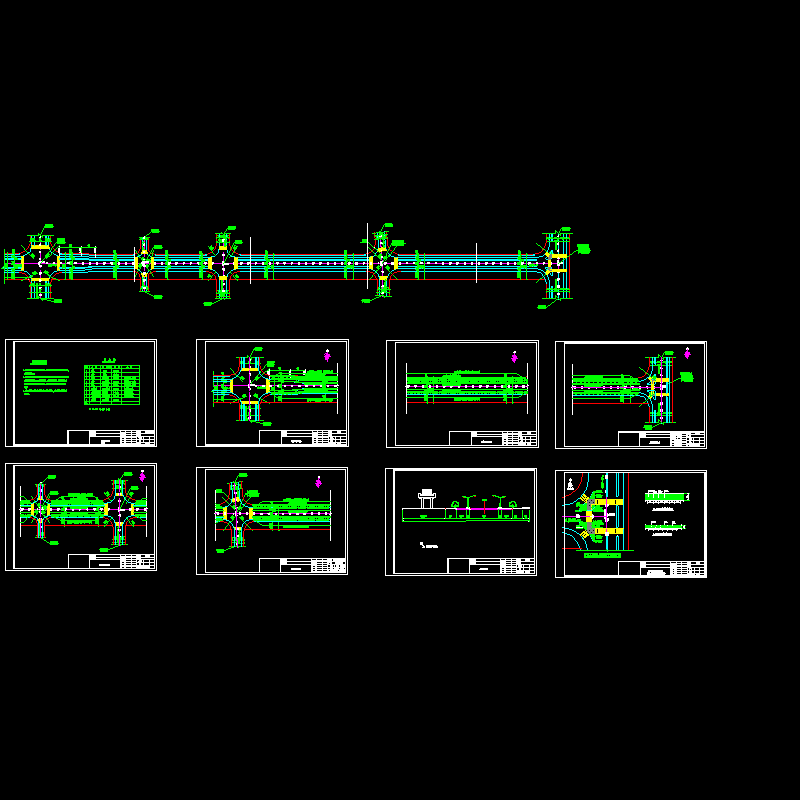 城市道路绿化设计CAD图纸 - 1