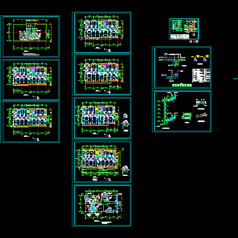 上6层科技大楼空调图（11页图纸）.dwg - 1