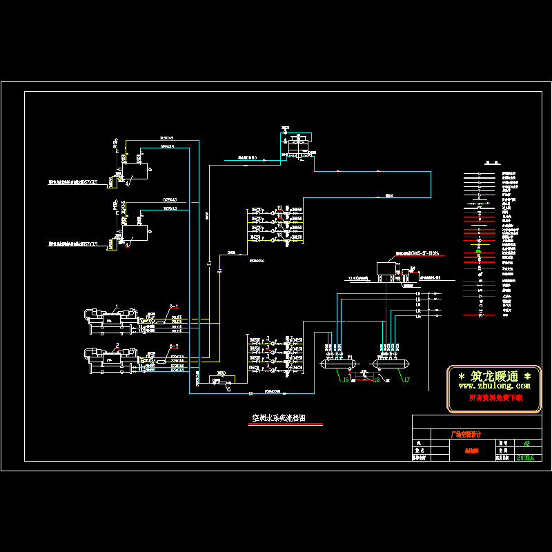 机房水系统流程图.dwg