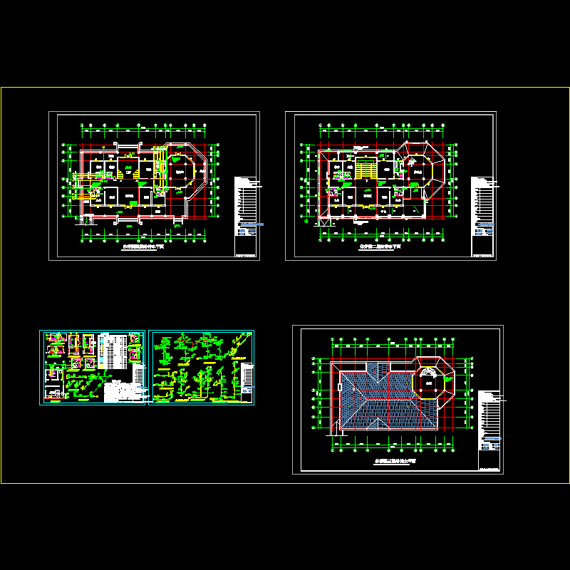 3层休养院给排水设计CAD图纸.dwg - 1