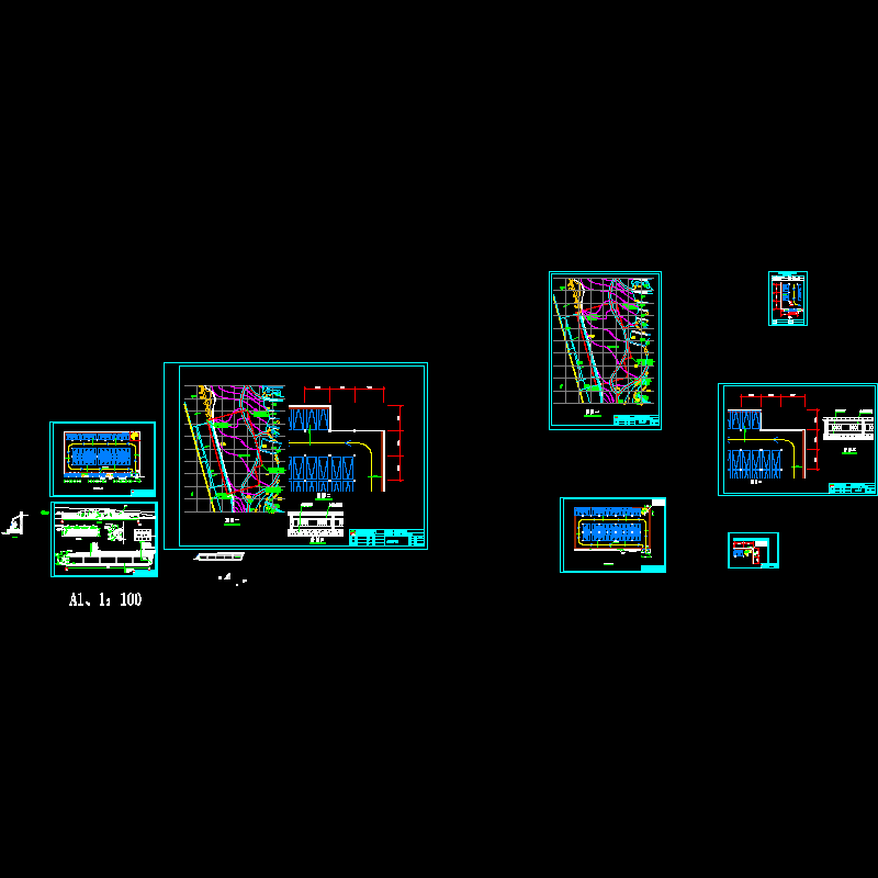 回雁峰车库建筑方案设计图纸，共7张.dwg - 1